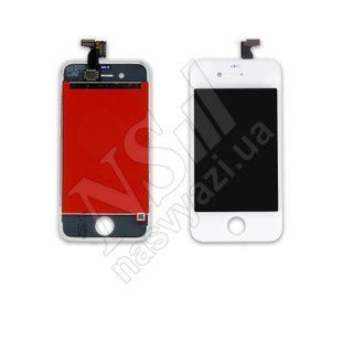 Дисплей APPLE iPhone 4 з білим тачскріном 00-00020596 фото