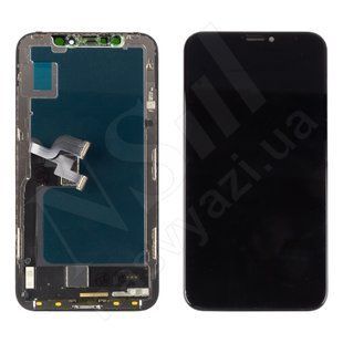 Дисплей APPLE iPhone X IPS IN CELL FHD QOODY із чорним тачскрином 00-00122329 фото