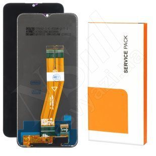 Дисплей SAMSUNG A035F Galaxy A03 2022 160.5 мм Service Pack з чорним тачскрином 00-00121744 фото