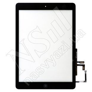 Тачскрин APPLE iPad Air 1iPad 5 9.7" A1474A1475A1476A1822A1823 20142017 чорний з кнопкою Home 00-00001535 фото