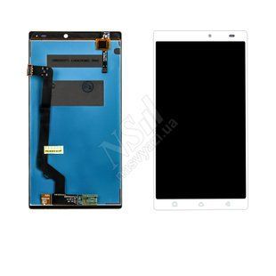 Дисплей LENOVO A7010 X3 LiteVibe K4 Note з білим тачскріном 00-00018014 фото