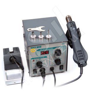 Паяльна станція QUICK 705 ESD+FAN 750W турбінна фен 100-450&deg;C та паяльник 200-480&deg;C 00-00017049 фото