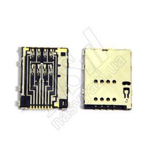 Конектор SIM карти SAMSUNG S5250P5100 Galaxy Tab2P6800 Galaxy TabP7500 00-00006193 фото