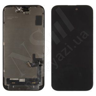 Дисплей APPLE iPhone 15 IPS IN CELL HD HL з чорним тачскріном 00-00124310 фото