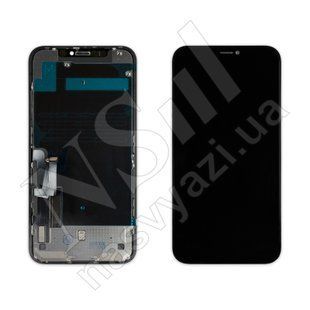 Дисплей APPLE iPhone 11 IPS IN CELL UTC з чорним тачскріном 00-00020973 фото