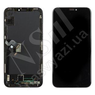 Дисплей APPLE iPhone X OLED GX-SOFT з чорним тачскріном 00-00022927 фото