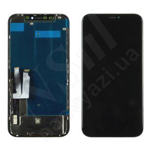Дисплей APPLE iPhone XR IPS IN CELL FHD ZY із чорним тачскрином 00-00122527 фото