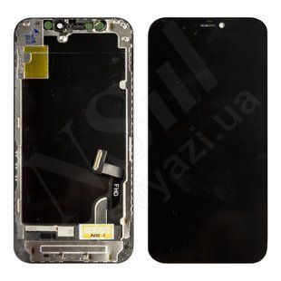 Дисплей APPLE iPhone 12 Mini IPS IN CELL FHD ZY з чорним тачскріном 00-00025555 фото