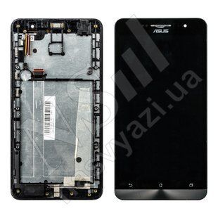 Дисплей ASUS A600cg Zenfone 6 с черным тачскрином (Б/У) 00-00018653 фото