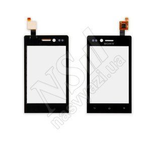 Тачскрін SONY ST23i Xperia Miro чорний 00-00002787 фото