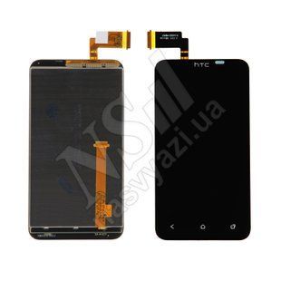 Дисплей HTC T328d Desire VC з чорним тачскріном і рамкою 00-00000323 фото