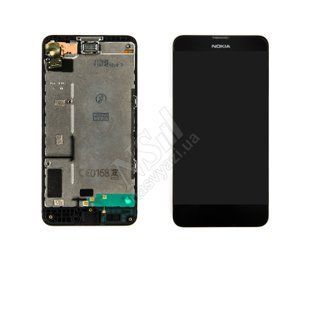 Дисплей NOKIA 630635 з чорним тачскріном і рамкою 00-00015412 фото