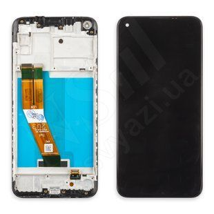 Дисплей SAMSUNG A115M115 Galaxy A11M11 2020 з чорним тачскрином і рамкою 00-00024493 фото