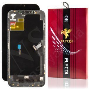 Дисплей APPLE iPhone 12 PRO Max AMOLED FHD FLYCDI-SOFT з чорним тачскріном 00-00124320 фото