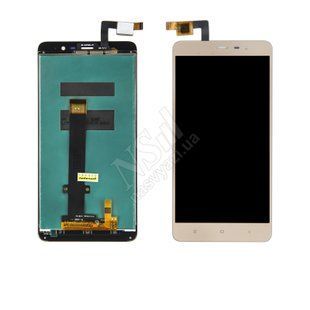 Дисплей XIAOMI Redmi Note 3 2016 з золотистим тачскріном 00-00017384 фото