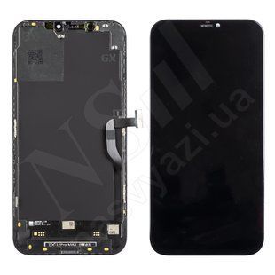 Дисплей APPLE iPhone 12 PRO Max OLED GX-SOFT з чорним тачскріном 00-00120912 фото