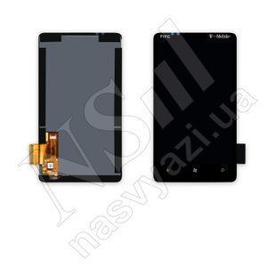 Дисплей HTC T9292 HD7 з чорним тачскріном 00-00000341 фото