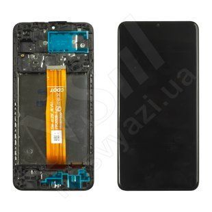 Дисплей SAMSUNG A127F Galaxy A12S Nacho 2021 з чорним тачскрином та рамкою 00-00023833 фото