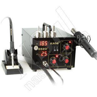 Паяльна станція KADA 852D+ 580W компресорна фен 100-420&deg;С та паяльник 200-480&deg;С 00-00022854 фото