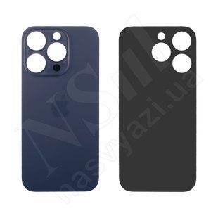 Задняя крышка APPLE iPhone 15 Pro Blue Titanium синяя большое отверстие 00-00122017 фото
