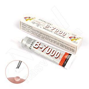 Клей ZHANLIDA B-7000 силіконовий, у тюбику з дозатором прозорий 50 мл 00-00025120 фото