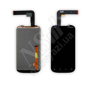 Дисплей HTC X715 Amaze з чорним тачскріном 00-00000347 фото